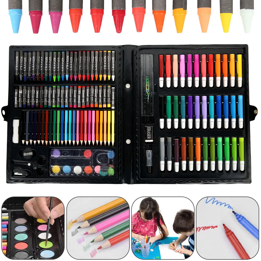 Children Drawing Set Painting Art Water Color Pen Crayon Oil