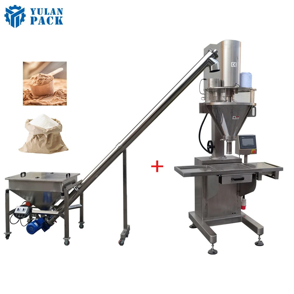 SS304 Price High Quality Semi Automatic Weighing Granule Auger Powder Filling Machine