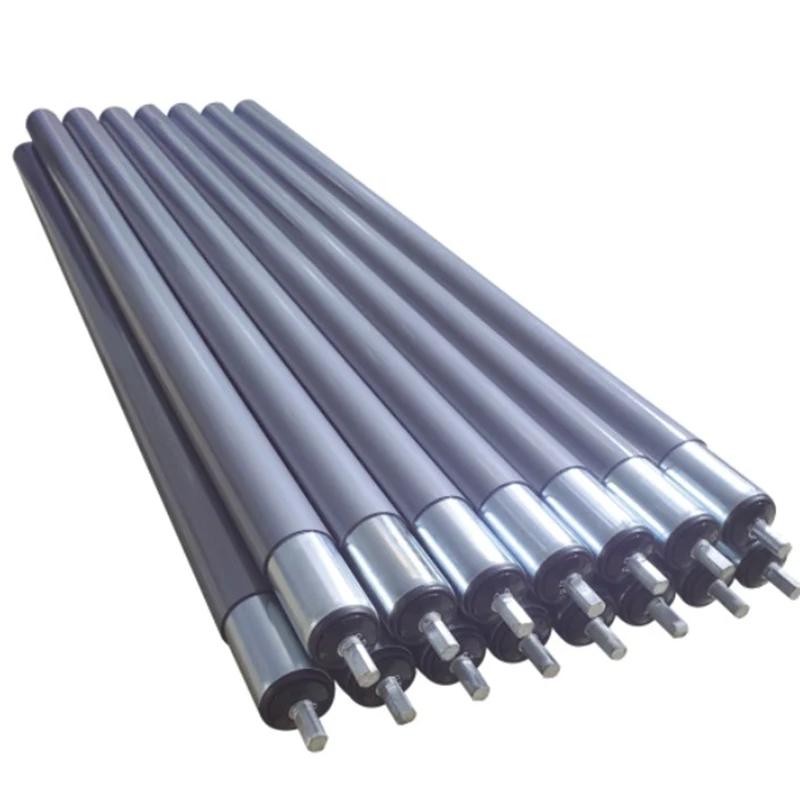 108mm Dia Tube Heavy Duty Conveyor Trough Flat Gravity Rollers Drive Steel Pipe Carrying Transport Roller Idler