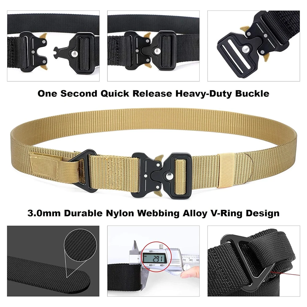 Hot Selling Breathable Wear-resistant Lightweight Tactical Belt Waterproof Multifunctional Tactical Belt