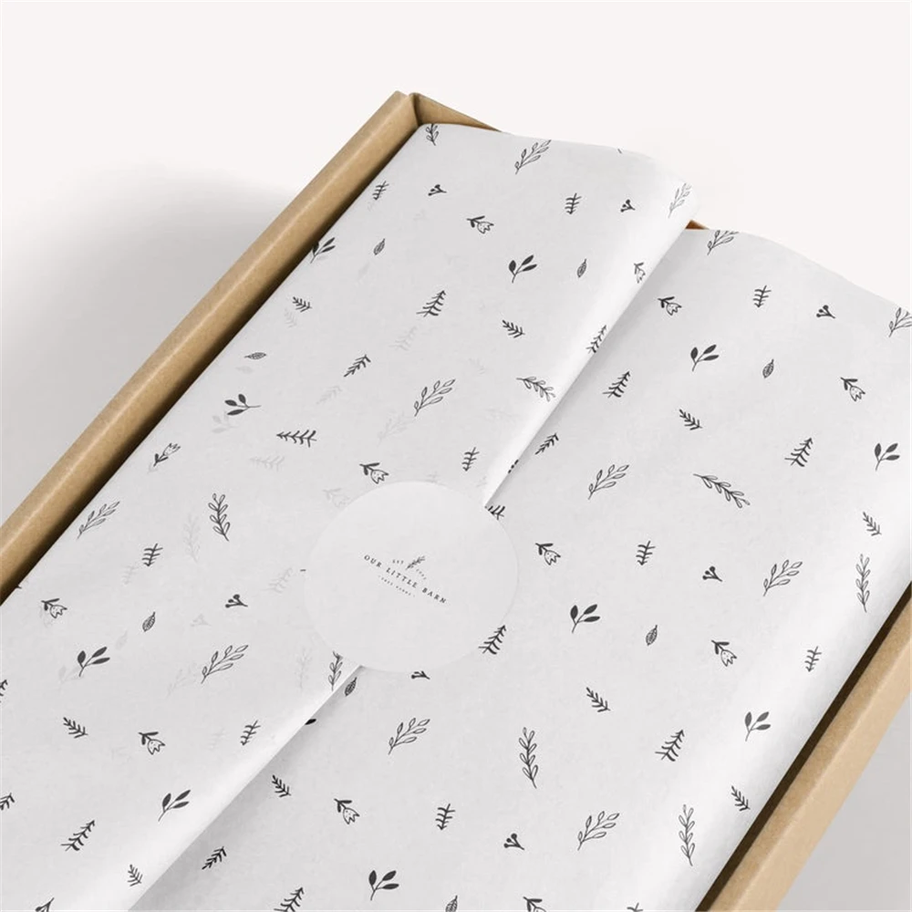 Bulk Customized Printed Company Logo Decorative Patterned Clothing T-shirt Wrapping Tissue Paper