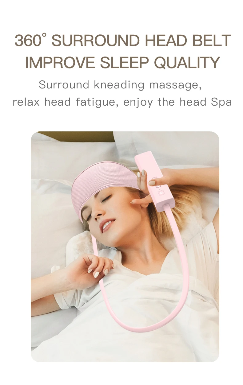 Pentasmart 2022 Oem/odm Electric Air Pressure Head Belt Massager With