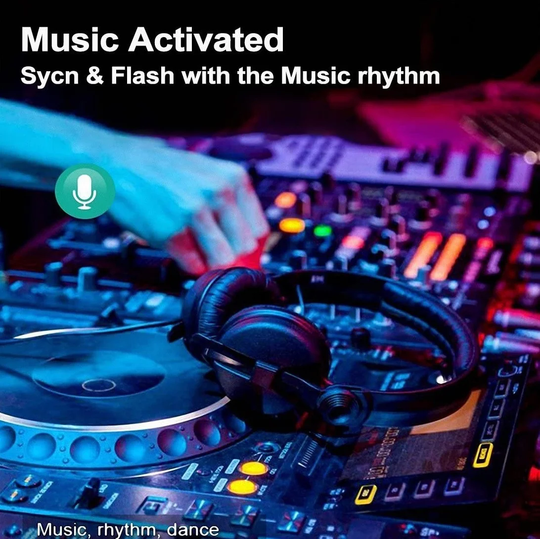 USB Chargeable 3W Wireless Mini LED Disco Ball Lights Battery Operated Sound Activated