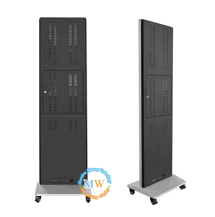 32-Zoll Digital Signage Display Mit Android, CMS, HDMI/USB – Faltbar, Tragbar, Mit Rollen – Für Werbung Und Info-Kiosk