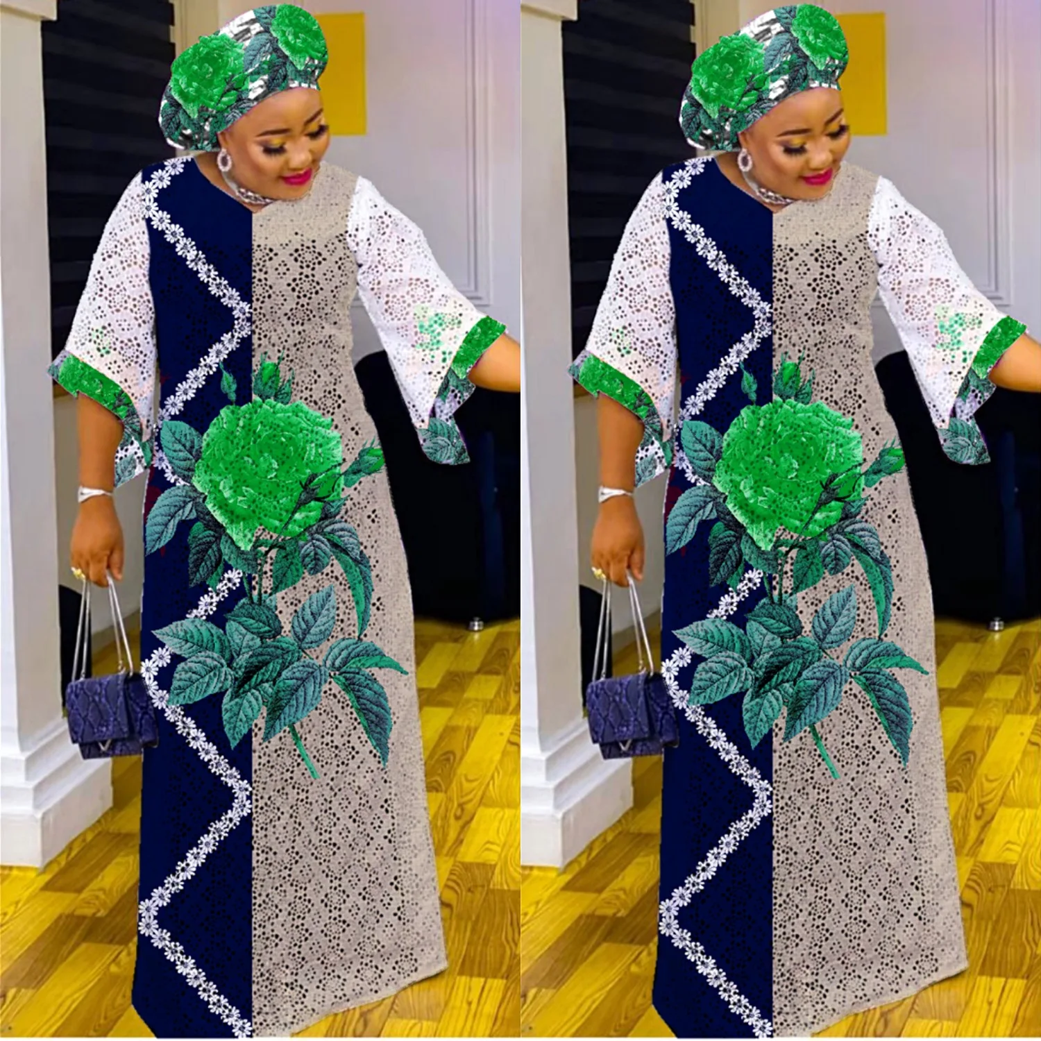 South African Women Dresses Embroidery 