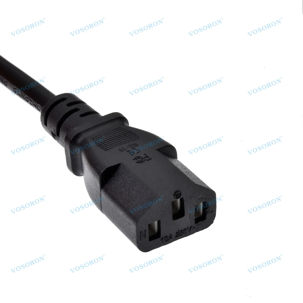 アメリカ標準PC電源ケーブルコンピュータUSA AC電源コード3ピンプラグ