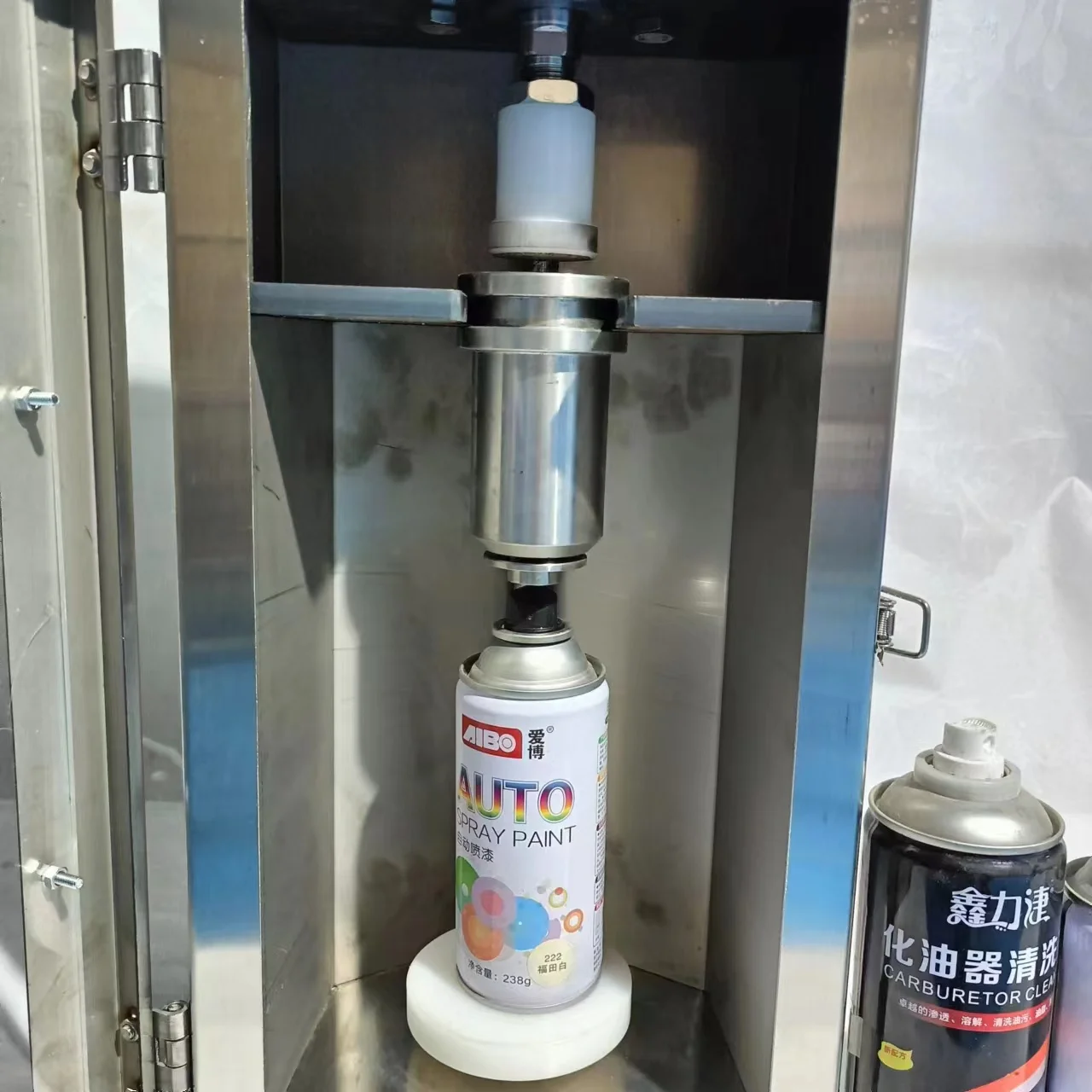 Semi-automatic Small Aerosol tank Pneumatic Filling Machine Car Paint  Carburetor Filling Machine Metal Paint From Spray Filling, image size:1280x1280