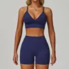 Set reggiseno blu scuro + pantaloncini