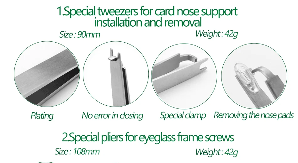 Tweezer Clip Screw Tweezer Screw Notched Glasses Accessories