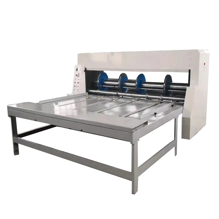 Carton Box Making Machine Semi-automatic Feeder Slotter Die Cutter Carton Machine