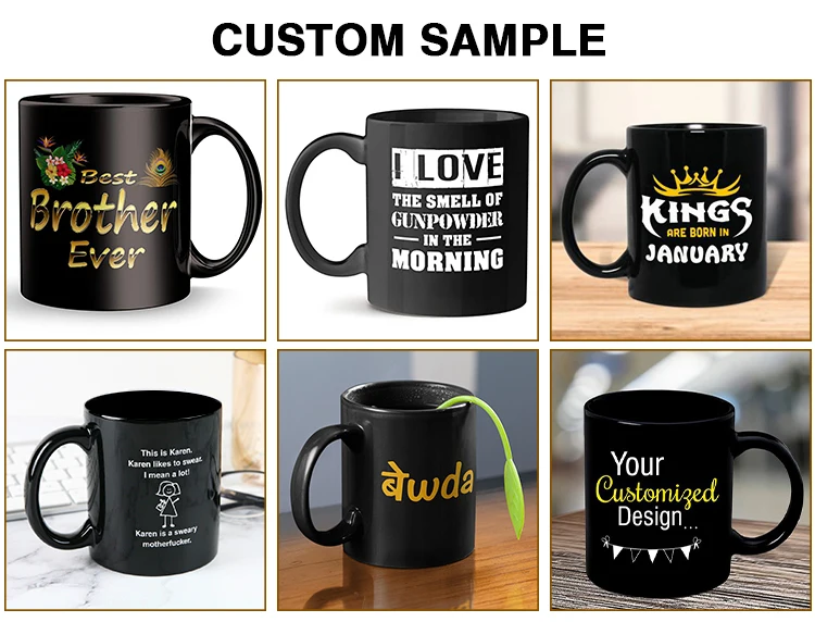 Mug Supplier Personalized Logo Stoneware Gold Foam Box Custom 11 Oz ...