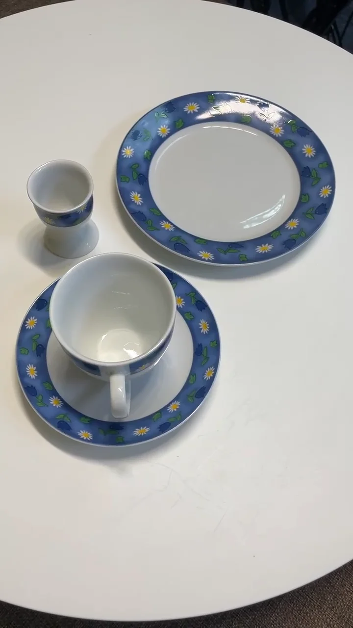 24pcs Tea Cups And Saucers Restaurant Kitchen Dining Dinnerware Ceramic