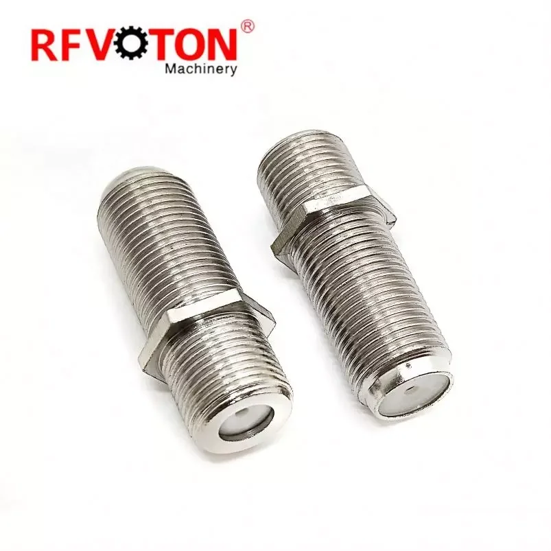 F type F81 Female to Female Coaxial connector RG6 cable coupler barrel splice adapter feed-thru 3Ghz details