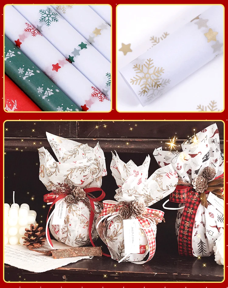 Fashionable Custom Printed Tissue Wrapping Paper For Trending Products Packaging Clothes
