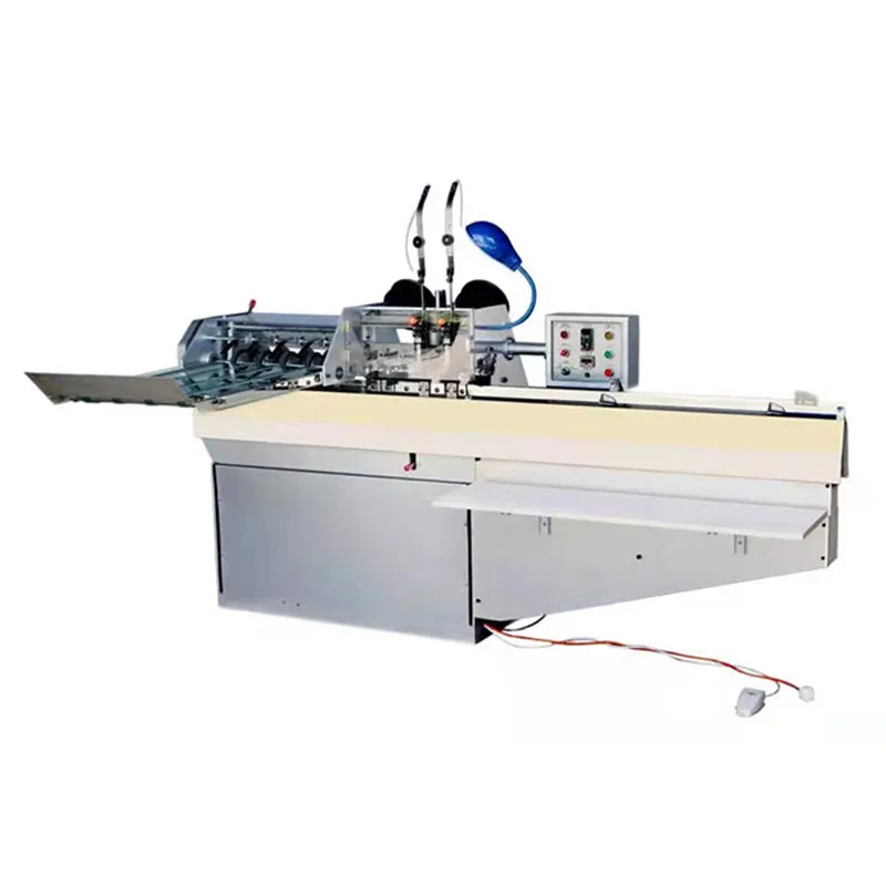 Automatic Double Head Wire Stapler Book Binding Machine Double Wire Stitcher Saddle Stitching Machine