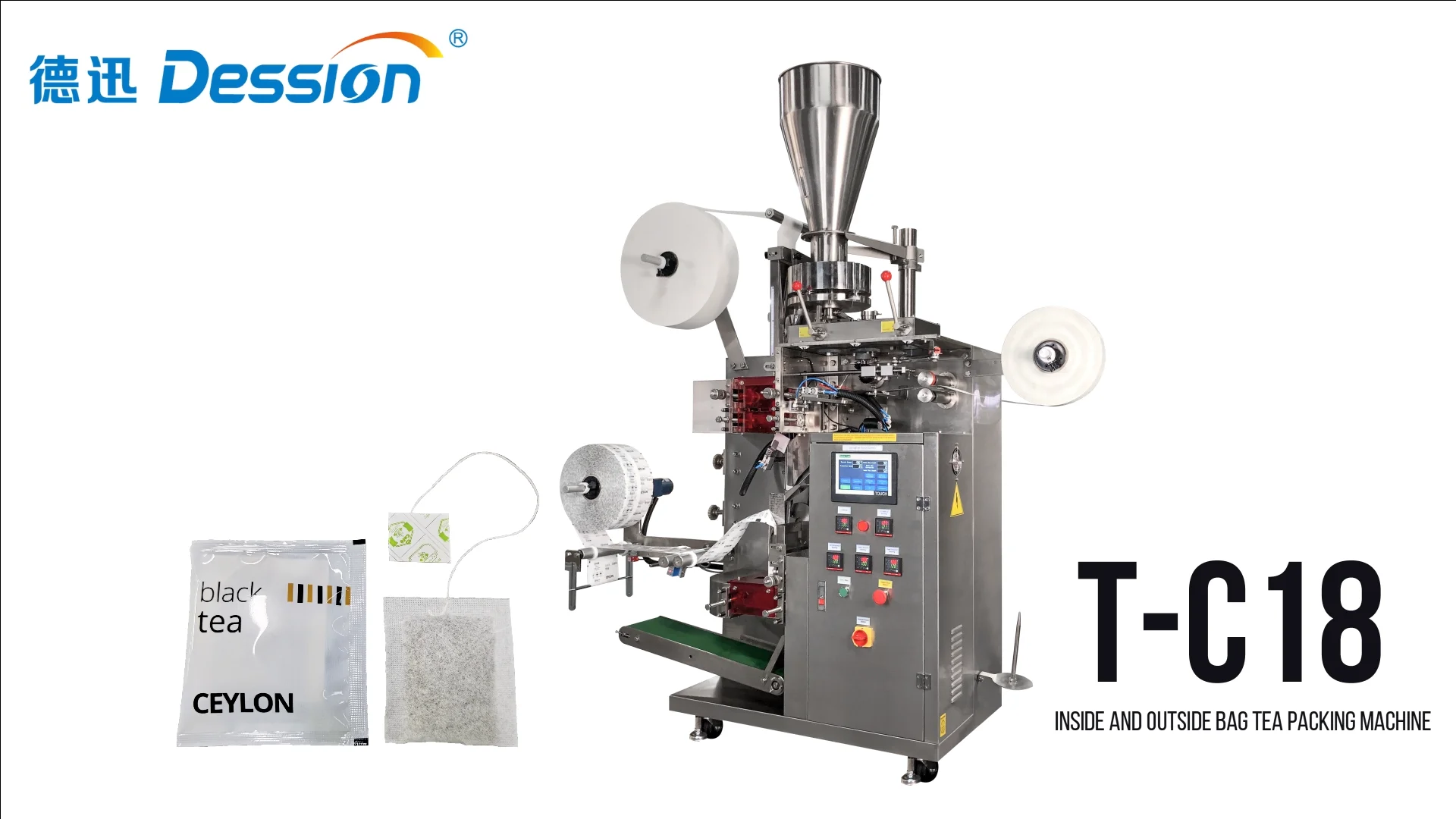 Hot Sell Tea Bag Nitrogen Gas Charge Envelope Packing Machine Automatic Square Tea Bag Machine