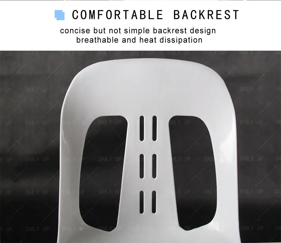 Cheap Plastic Garden Chair Stackable Outdoor Beach Chair Stacking Armless PP Leisure Dining Chair For Restaurant Kitchen Park