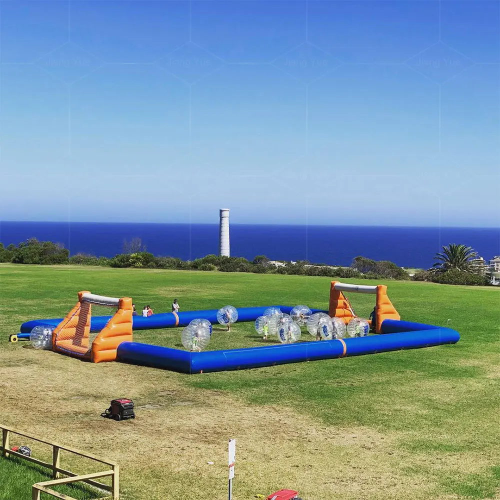 Customized Outdoor Portable Slippery Inflatable Soap Football Soccer Filed Court Arena