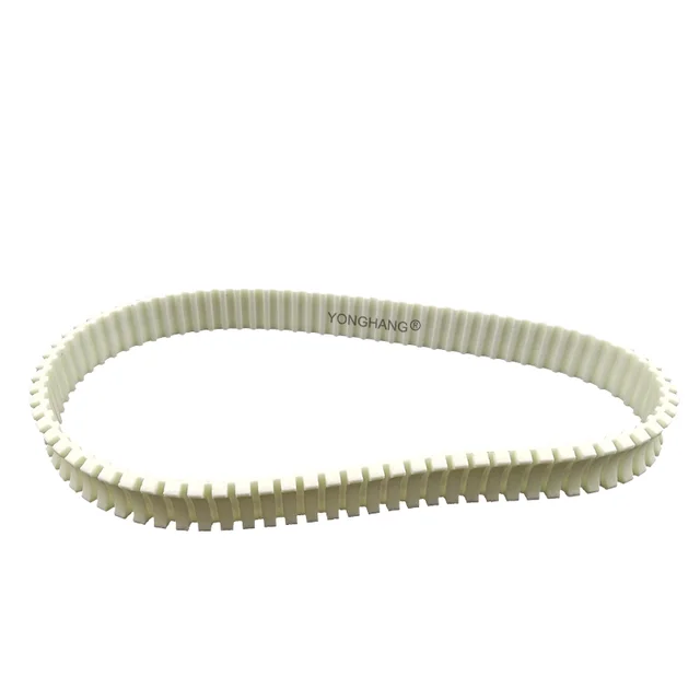 Customizable White PU Timing Belts with Steel and Aramid OEM Supported Transmission Belts for Farm Sausage Tying Machine