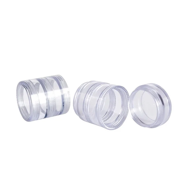 Supplier Factory OEM Custom 5ml 10ml 4 Layers Cosmetic Stack Cream Jars Cheap Round Jar Sample Pot Manufacture