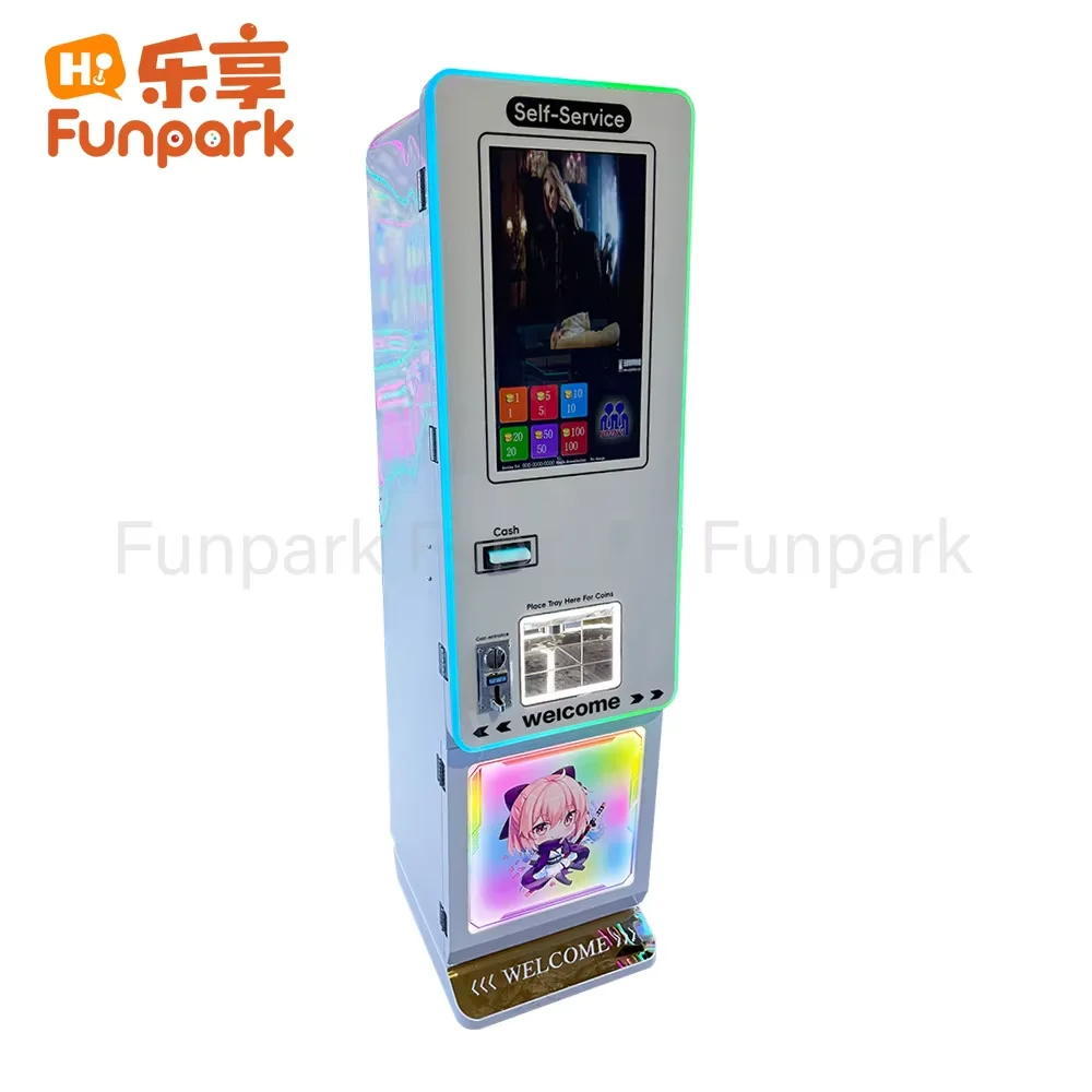 Funpark High Quality Token Coin Exchange Machine Auto Atm Currency Exchange Machine Coin Change Dispenser for Game Center manufacture