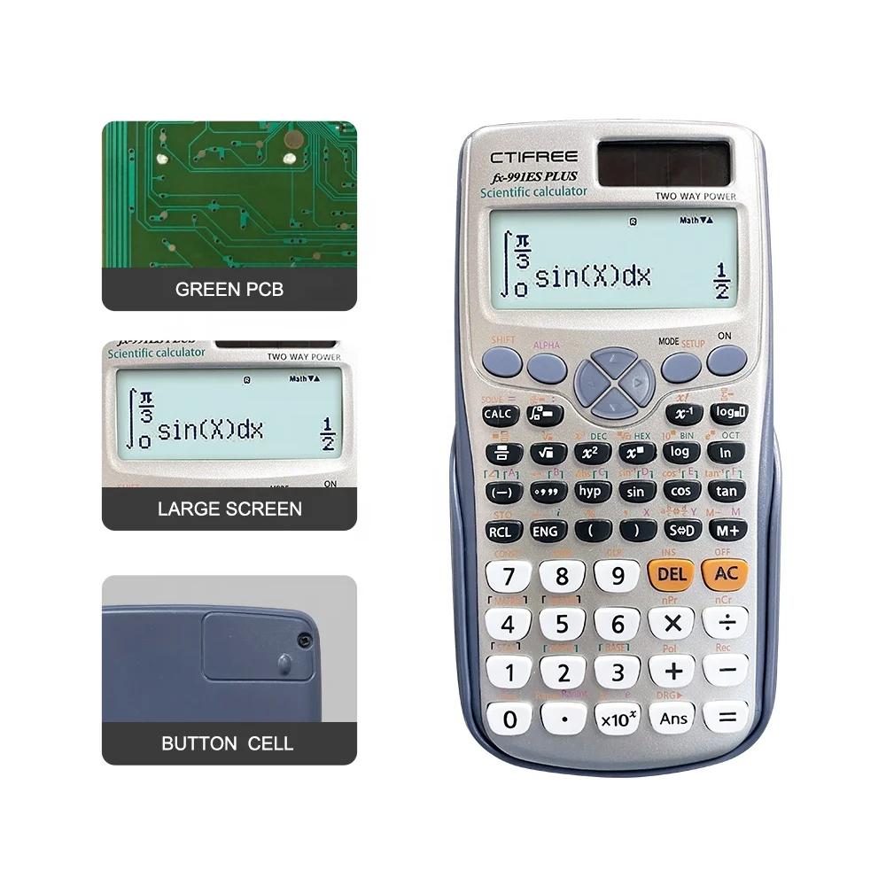 Electronic Scientific Calculator Fx-991es Plus and Factory Price Wholesale  School Office Supplies Fx991es Plus