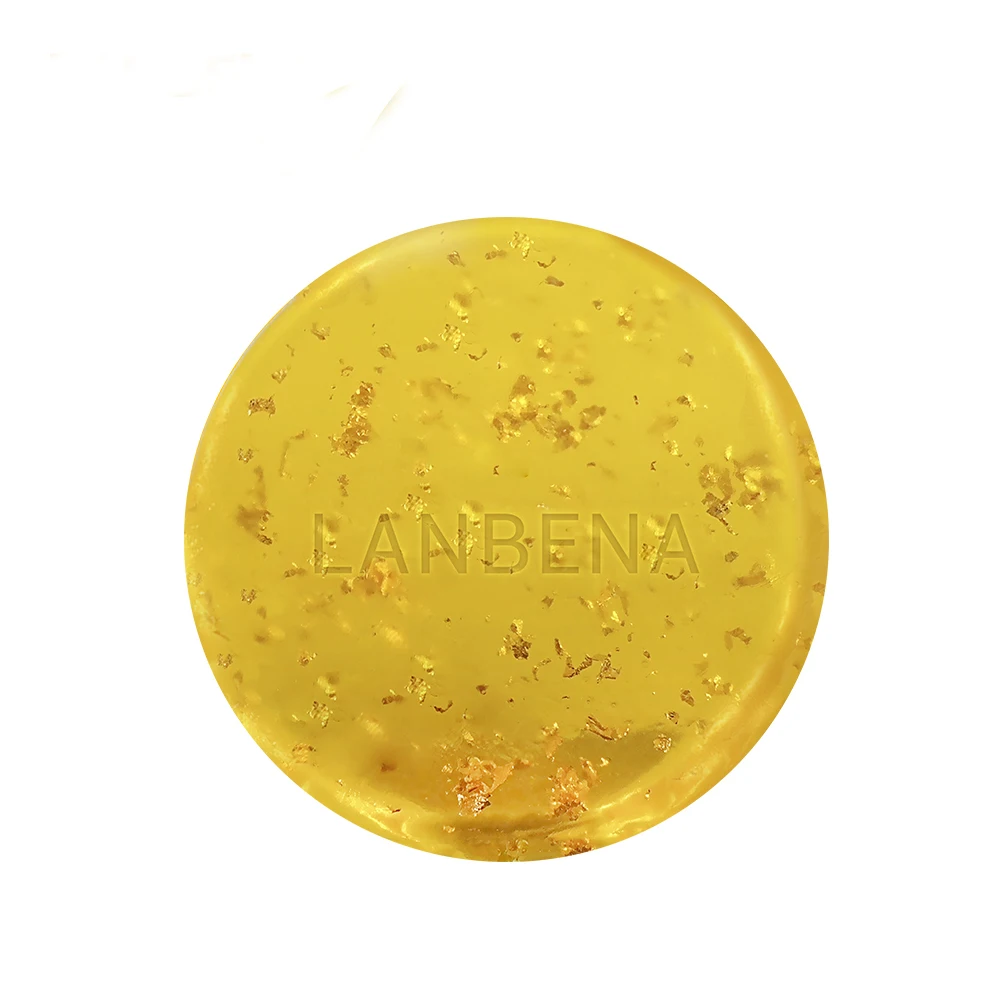 LANBENA 24K Gold Gold Essential Oil Handmade Soap Deeply Cleaning Face Dust Mourishing Moisturizing Beauty Skin Bath Soap