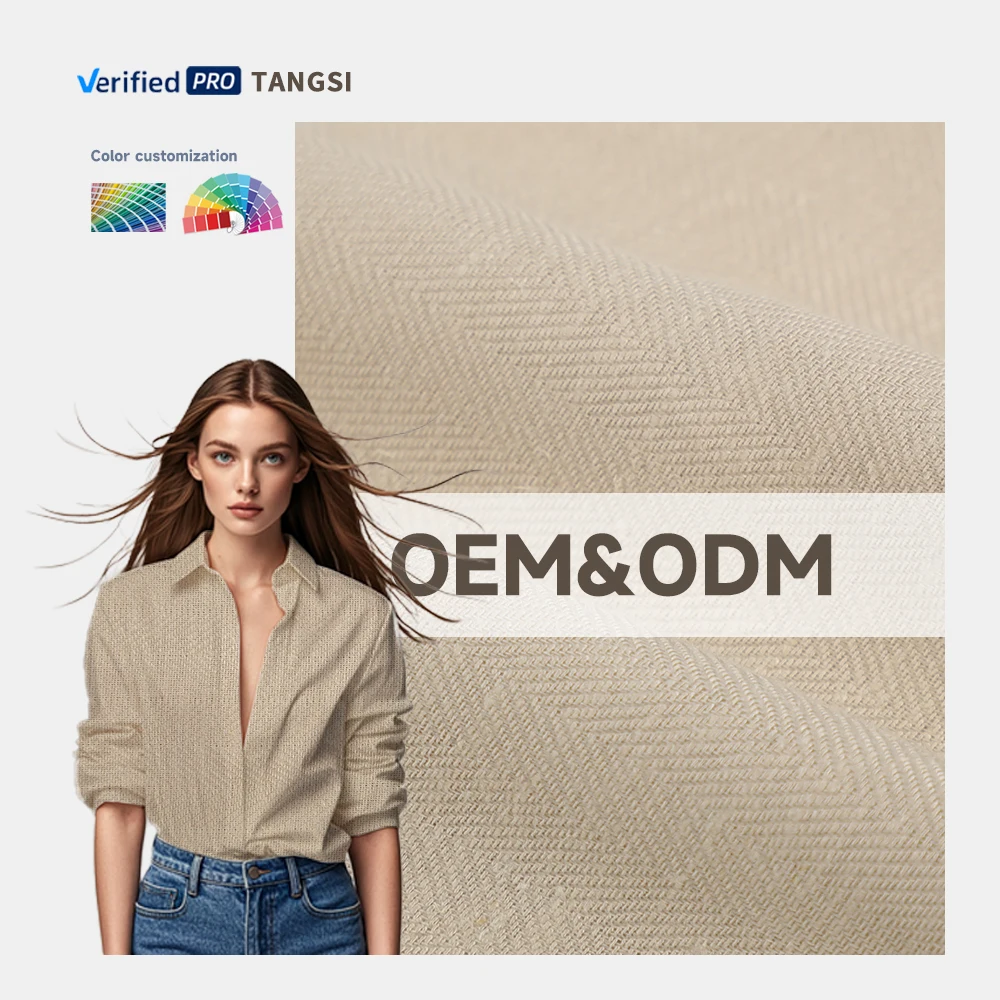 Заводская Высококачественная ленцовая ткань из лиоцелля