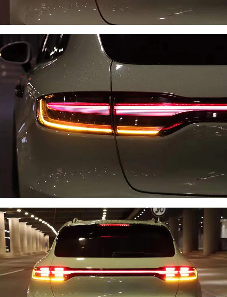 [1979]20142017 Upgrade 2021 Style Through Led Taillights Macan Tail