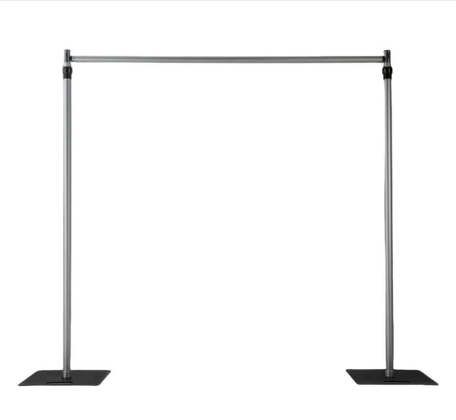 product 3x3m aluminum alloy pipe and drape stand adjustable backdrop stand for photography wedding decoration show booth display stand-4