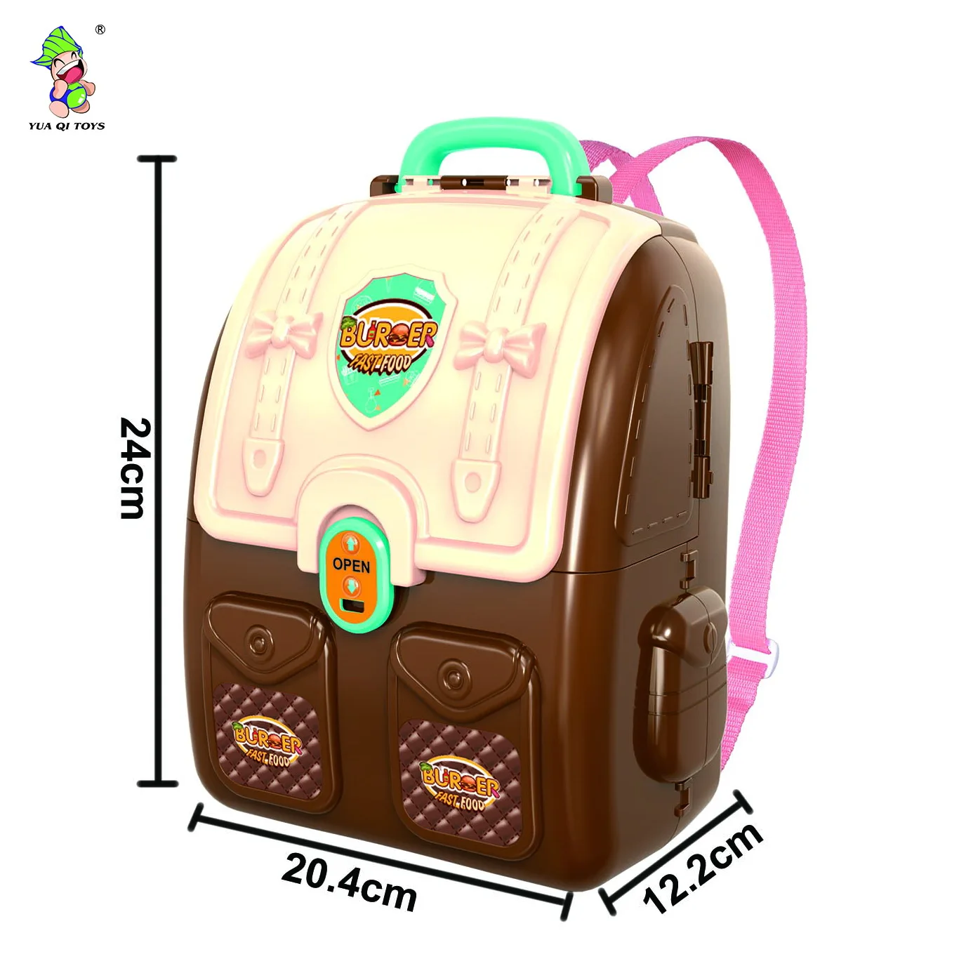 HAPPYSUNNY Toddler Backpack and Lunch Box Set for Boys 2-in-1 Machineshop  Truck Kids Backpack and Insulated Lunch Bag Compartment