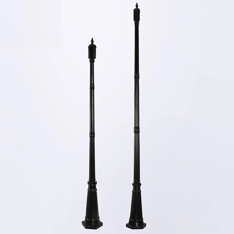 Качество традиционный светильник Полюс 2,5 м классический черный двор светильник Полюс