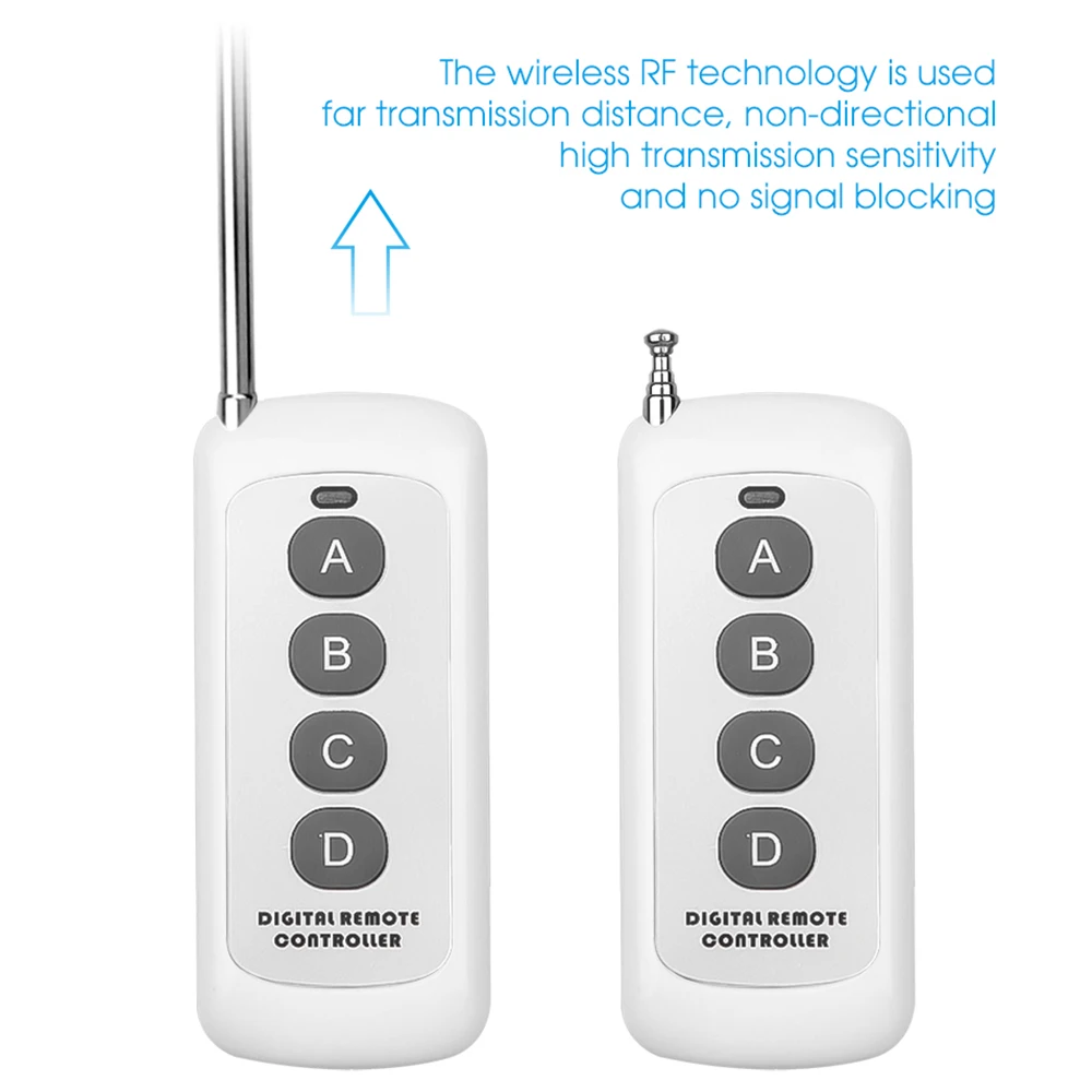 1000m Control Distance RF 315/433 MHz Digital Wireless Remote