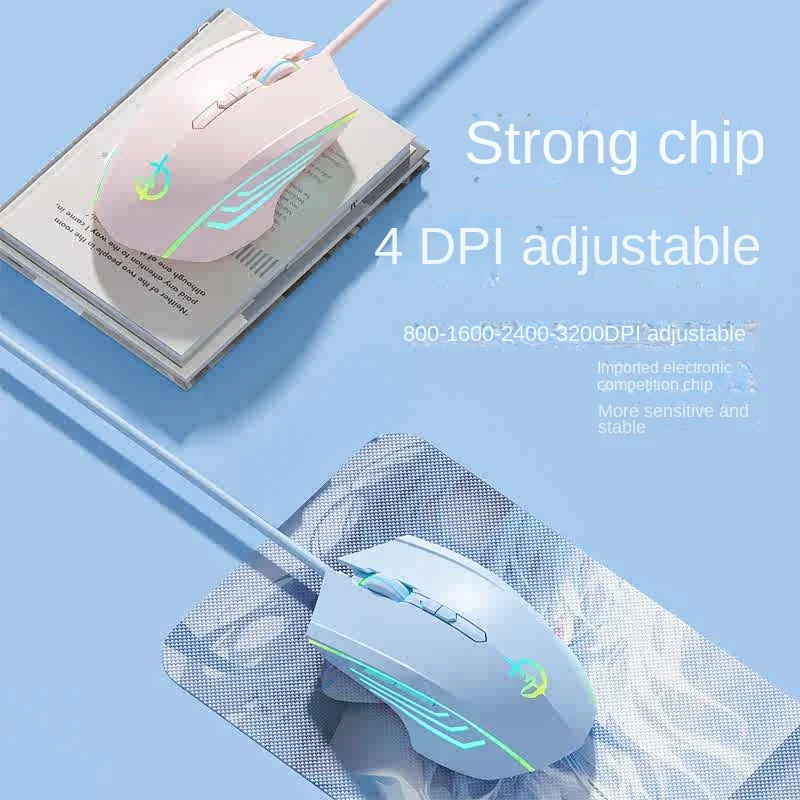 Holy Sword High Precision 1600 DPI Wired Gaming Mouse Customizable RGB Lighting Ergonomi aperçu 6