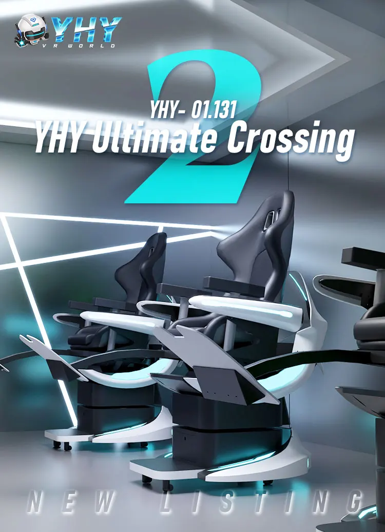 Oem YHY Vr Roller Coaster Simulator 4 Players Cinema Game Machine Cinema Virtual Reality 1 Seats 9D Chair/