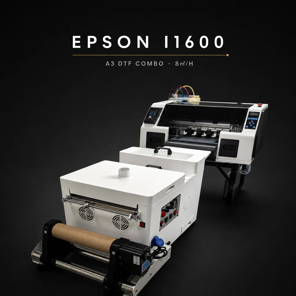Ntry-Level A3 DTF Combo Machine I1600 Printhead 1440 DPI Built-in IR Dryer for Startup T-Shirt Custom Business