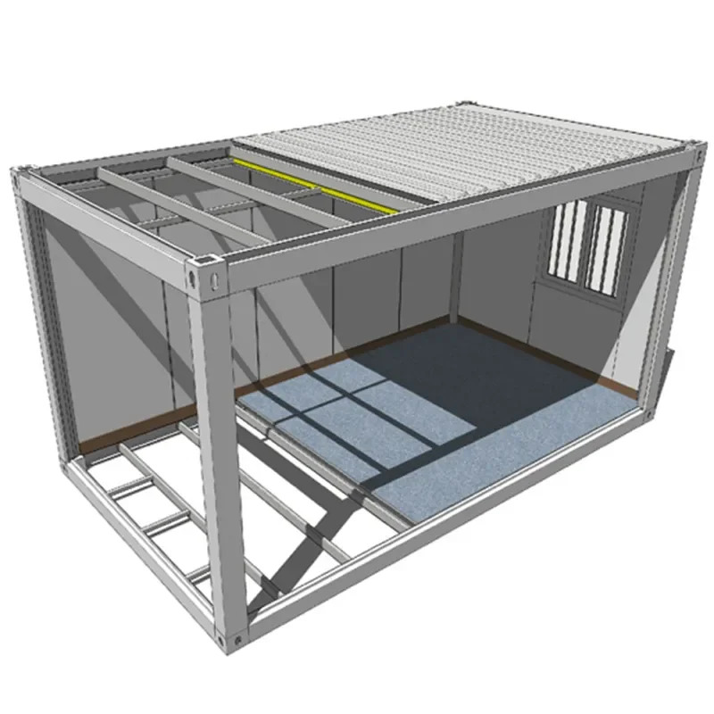 Wholesale Portable Foldable Steel Flat Pack Prefabricated Storage Container for Home or Office Use Modern Container Houses