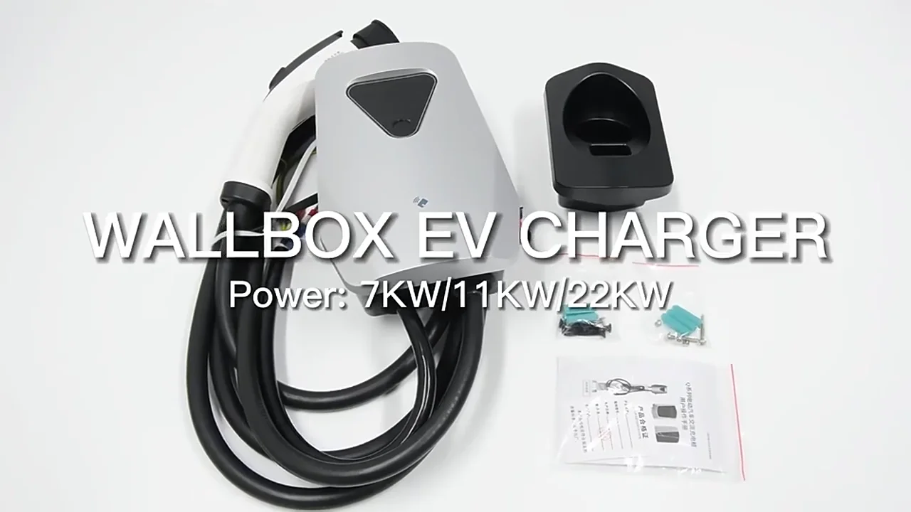 48a Wallbox Ev Charger 40a 32a 1 One Single Phase J1772 Ev Wallbox