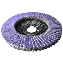 Best price Zirconia Curved Flap Disc Abrasive Flap Wheel Plastic Fiber Backing Free Sample Calcined Alumina Flap