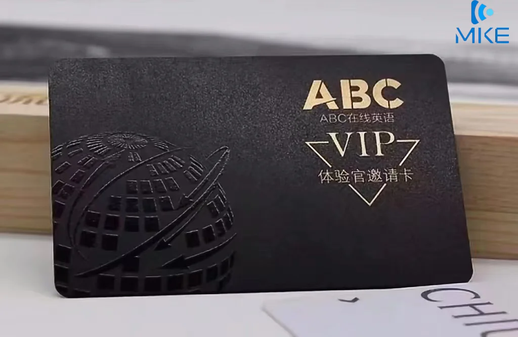 Gold and Silver Foil Stamping Pvc Plastic Custom Cards