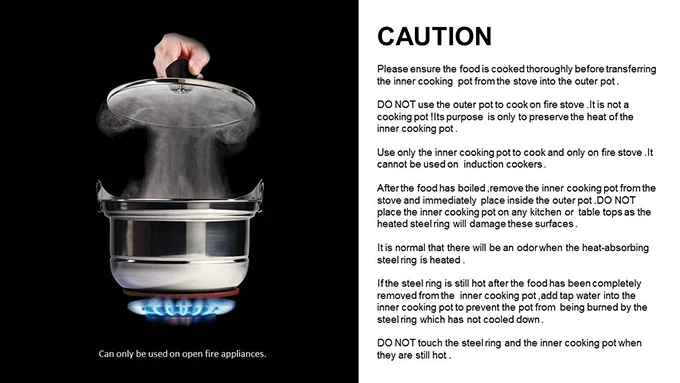 Special Cookware Stainless Steel Food Cooking Pots Energy Saving Pot