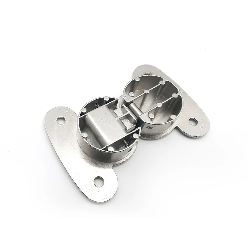 Half Round Row Double Cup up and Down Door 90 Degree Folding Hinge Cabinet Hidden Hinge Zinc Alloy Hidden Hinge