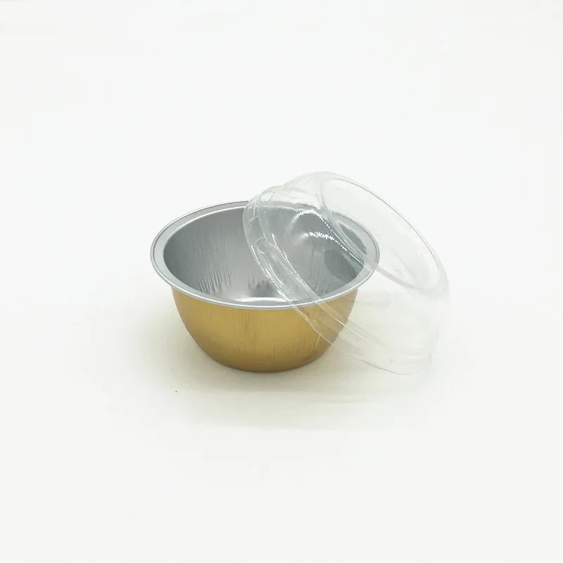 product y130 44oz mini aluminum foil tray disposable gold cake pan muffin cupcake baking ramekin cup microwavable great for food-4