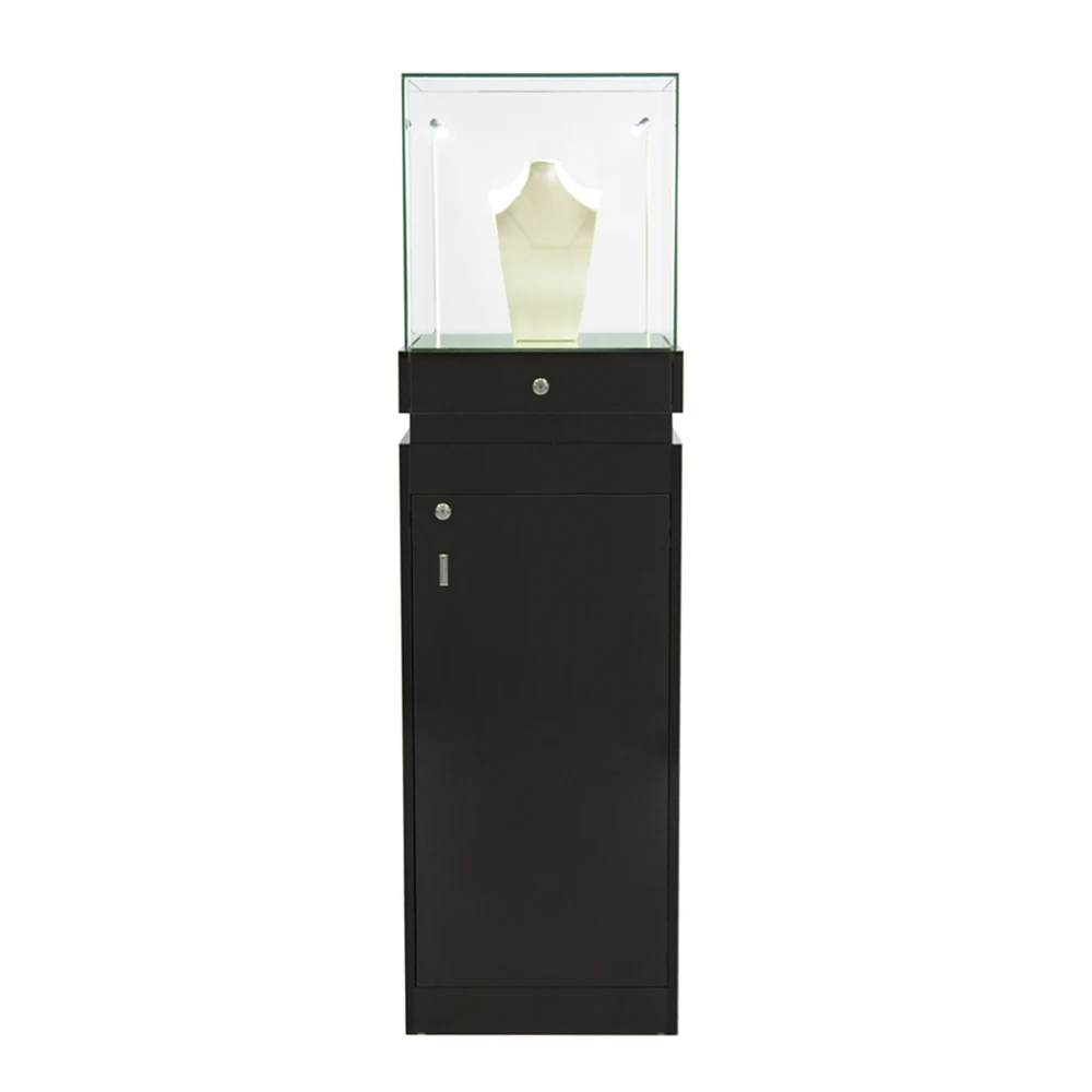 2022 New Design Customized High Quality End Glass Wooden Modern museum Display case for Product Display