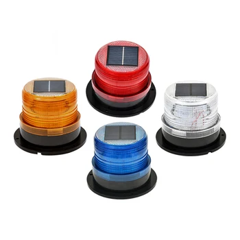 Car lighting additional 12V24VLED white yellow red blue solar work light, universal strobe warning light for vehicles and ships