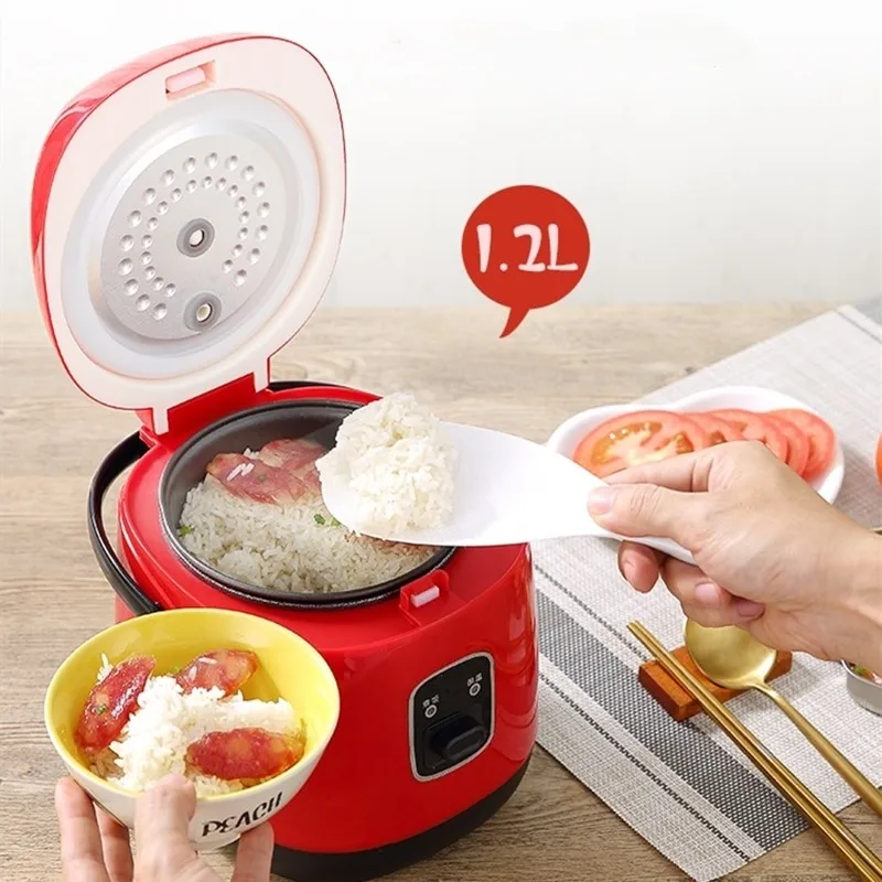 Small Baby Cook Peach Heart-shaped Rice Cooker Smart Mini Rice Cooke