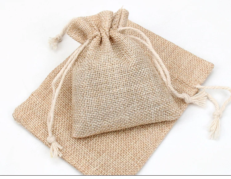 String Cloth Bag Manufacturer Custom Beige Cotton Drawstring Pouch Cotton String ...