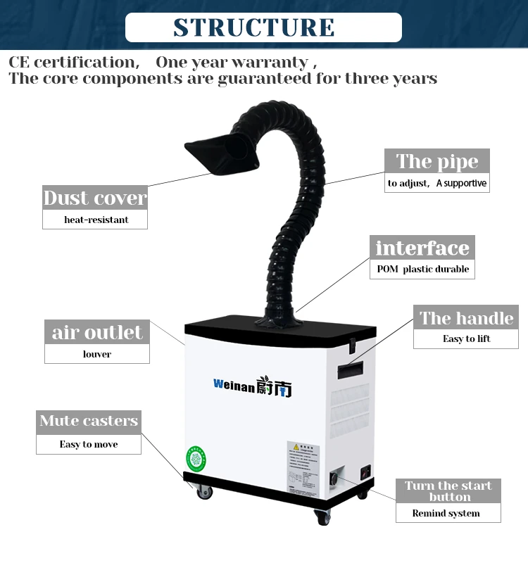 Solder Fume Extractor Soldering Hepa Filter Kn103 Mini Smoke Absorber Air Purifier For Nail