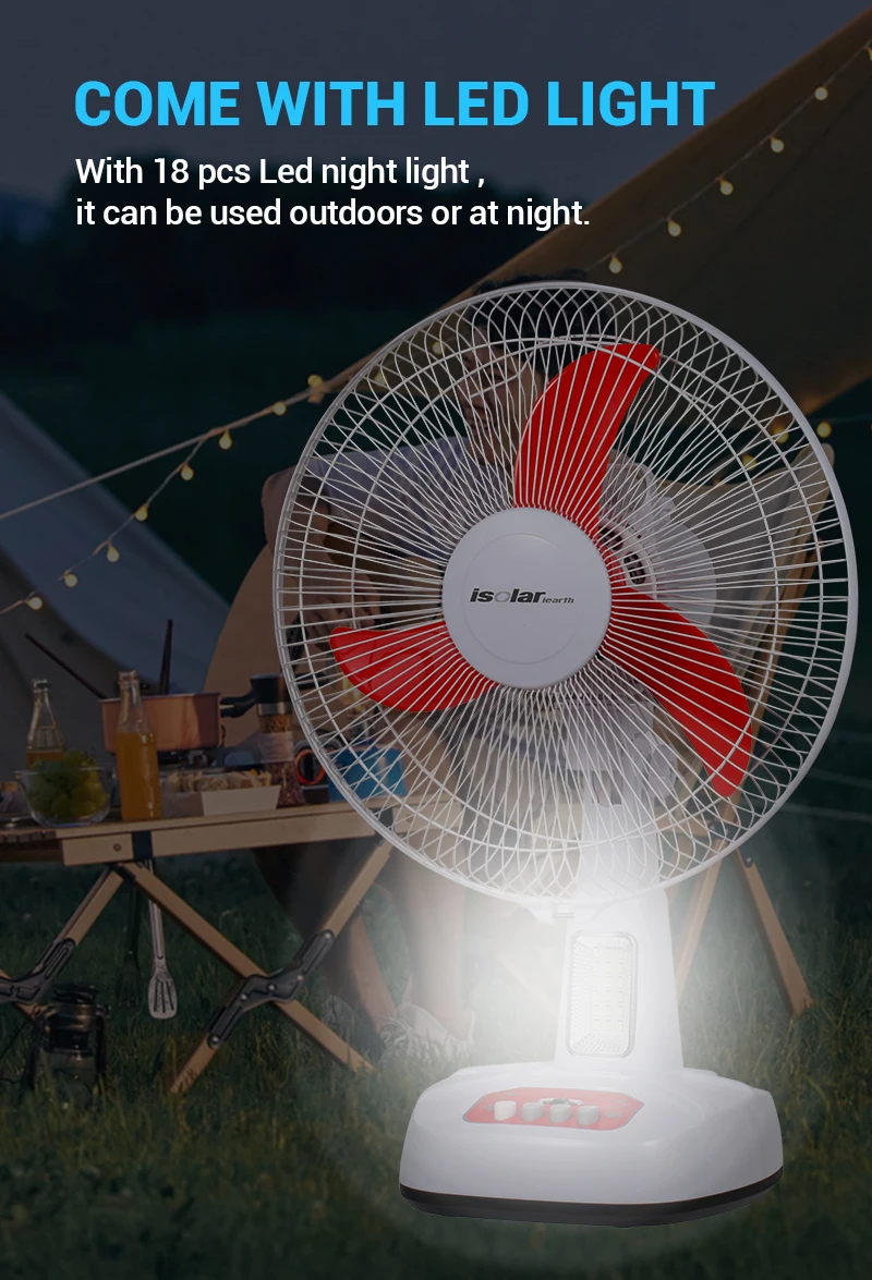 Trending Ac Dc Table Fan Solar Rechargeable Fans 3 Speed Home Fan Buy