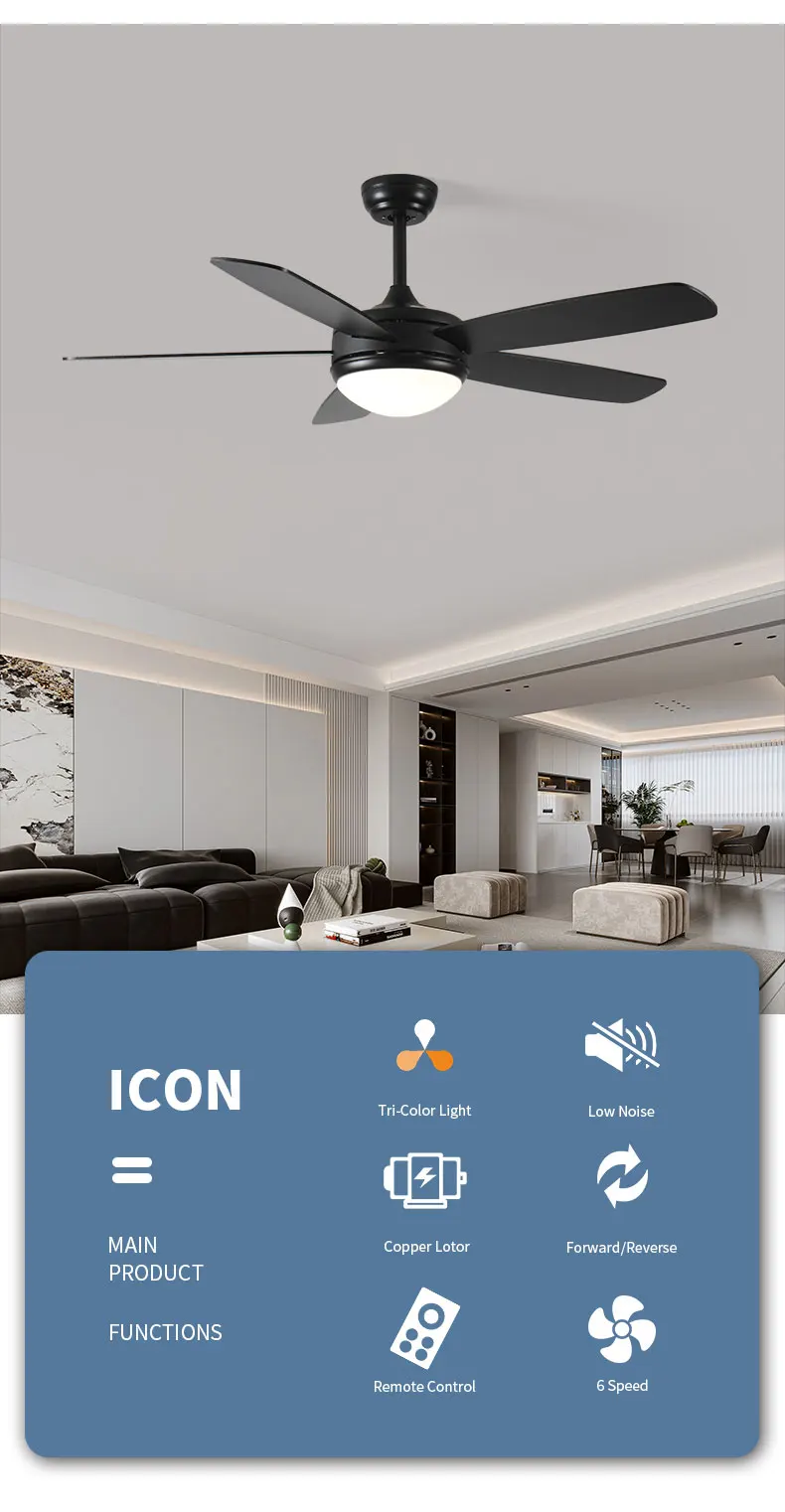 Wooden Winding Smart  Rechargeable Machine  Lights Camera Outdoor and Lamp Wood Lamps Ceiling Fan with Light